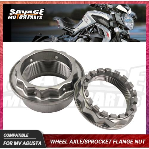 Universal Motorcycle Rear Wheel Axle Sprocket Flange Nut For MV Agusta 800 675 750 910 920 989 990 1000 1078 1090 F4 R F4RR F3