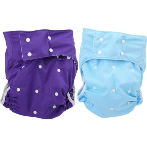 Waterproof Washable Adult Diapers Reusable Anti-Leakage Adults Elderly Cloth Diapers Adjustable Pocket Nappy For Elderly