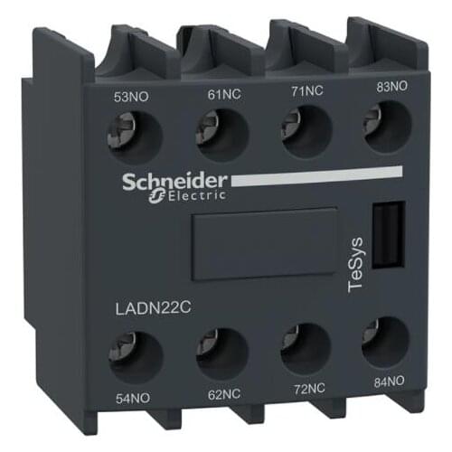 LADN22C LA-DN22C LADN22 LA-DN22 Auxiliary contact block, TeSys D, 2NO + 2NC, front mounting, screw clamp terminals