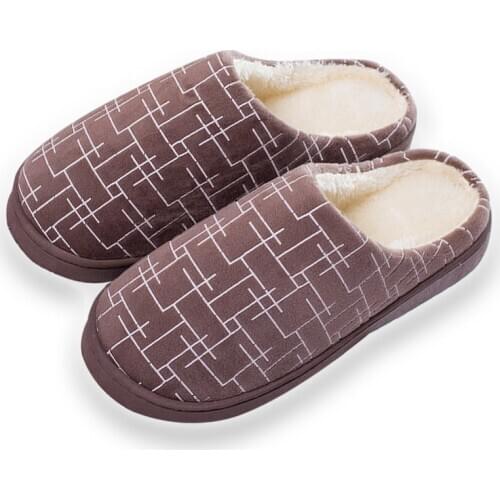 Women Winter Home Slippers Women Shoes Non-slip Plush Warm House Slippers for Men Indoor Bedroom Floor Shoes XKD8030