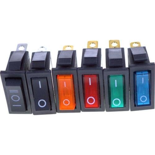 10PCS AC 15A 250V /20A 125V 3 Pin SPDT KCD3 Boat Rocker Switch