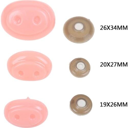 10pcs/bag Doll Plastic Nose Snap Animal Scrapbooking Making Pig Nose Safety Nose Stuffed Toys Puppet Amigurumi Doll Accessories
