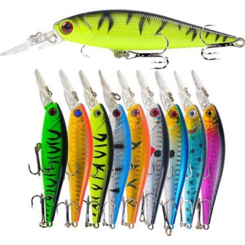 10cm Swimbaits Bass Big Fish Fishing lure Floating Wobblers Hard bait Crankbait Minnow Lure for pike Fishing tackle