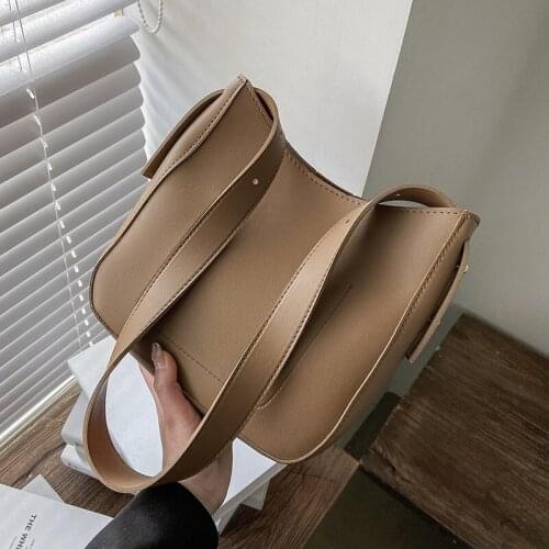 2021 PU Leather Small Bucket Crossbody Bags for Women Summer Trendy Shoulder Handbags and Purses Lady Solid Color Purses