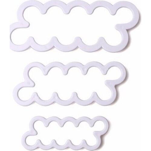 3Pcs Rose Petal Flowers Cutter Cake Fondant Cutter Decorating Mold Sugar Baking Mold Kitchen Tool Baking Decorating Mould