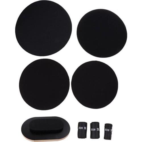 5 x Drum Practice Pads Muffler Pad 3x Tablets Mats Musical Instrument Parts