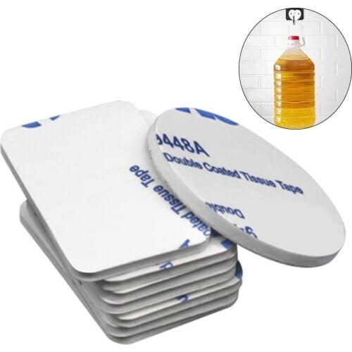 50Pcs Strong Double Sided Foam Tape Home Adhesive Wall Mounting Round Square Pad