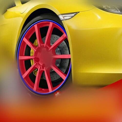 8M Car Wheel Hub Tire Protection Sticker For Mitsubishi ASX/Outlander/Lancer Evolution/Pajero/Eclipse/Grandis