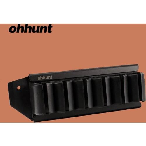 Ohhunt Hunting Accessories Shotgun Side Saddle For Mossberg 500 590 12 GA 6 Shell Carrier Holder Plate