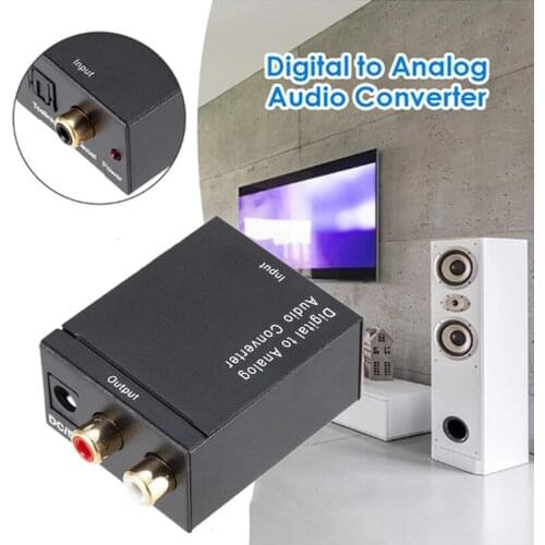 Digital to Analog Audio Converter Convenience Stereo Audio Adapter For Home Cinema Audio Converter Adapter Converter Amplifier
