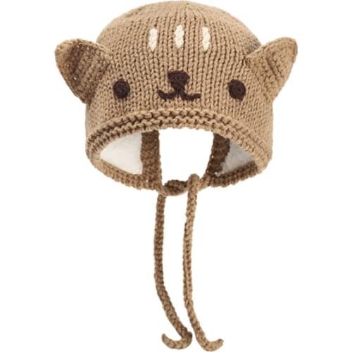 3-18 Months Childrens Winter Knitted Cap Baby Boys & Girls Elasticity Cotton Child Cute Knitting Windproof Hat Warm Kids