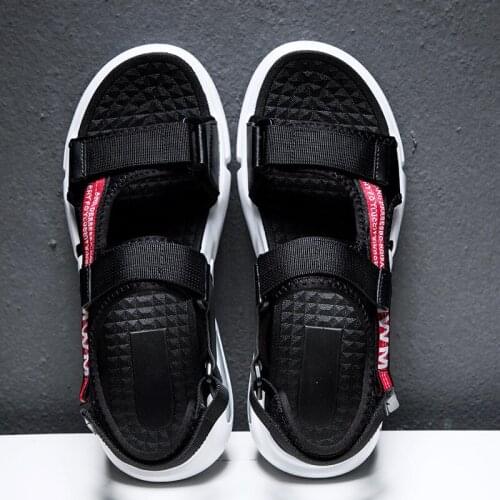 Hombre mens couro sandales homme for comfort luxury slip on shoes mountain summer walking casual plage sandalias samool men 44