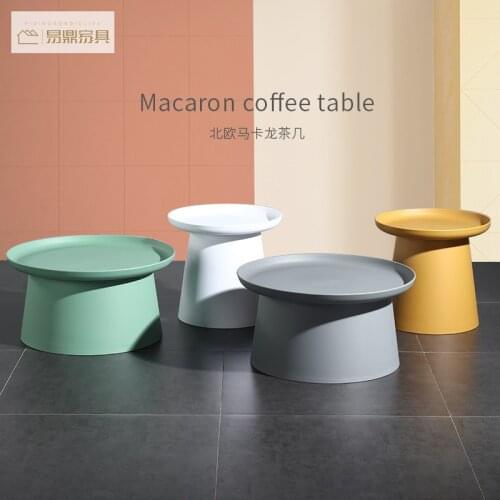 Round Tea Table Simple Net Red Ins Cool Bedroom Tea Table Creative Living Room Side Table Outdoor Balcony Table