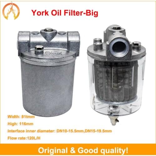 PC cup oil filter 120L/H Strainer filter 1/2" diesel filter for burner and boiler