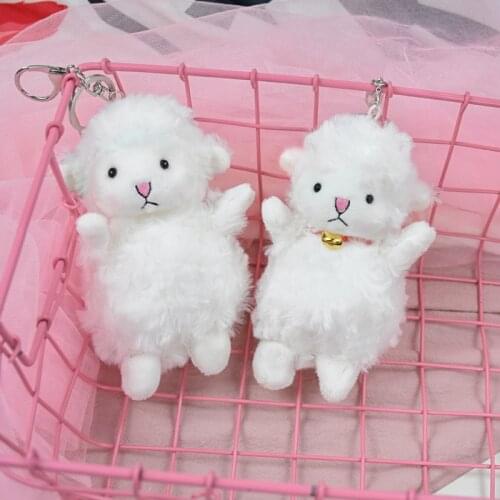 14cm cute alpaca camel plush toy animal stuffed animal doll soft plush sheep keychain girl school bag ornament gift