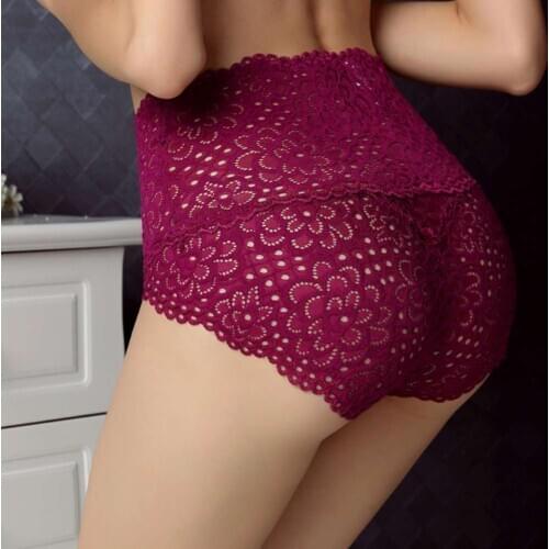 New Ladies Lingerie Women No Trace Sexy Lace Panties High Waist Large Size Female Underwear Ropa Interior Femenina 2019
