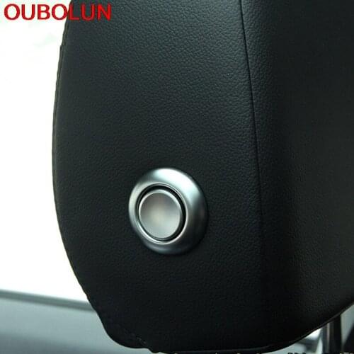 Fit For Jaguar F-Pace f pace X761 2016 2017 / 15-17XE / 16-17 XF ABS Interior Headrest Adjustment Cover Trim 4pcs Accessories