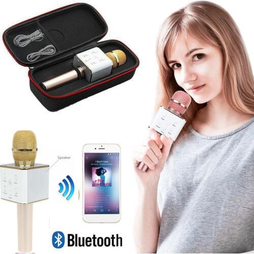 Professional Bluetooth Wireless Microphone Speaker Handheld Microphone Karaoke Mic Music Player Singing Recorder KTV Microphones