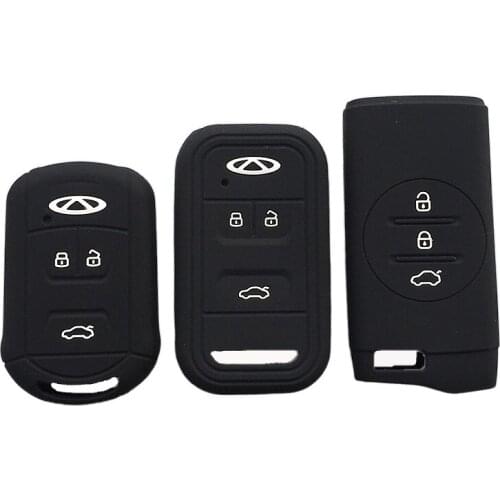 Silicone Car Key Cover Case For Chery Tiggo 4 7 8 Arrizo 5 EQ7 5x 3x 2020 Gx 3 Button key Car Interior Accessory