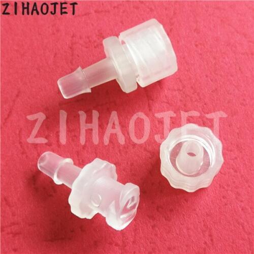 Inkjet printer ink pipe connector 6X4MM for Crystaljet Challenger Flora Gongzheng SPT510 printhead ink tube clips 30pcs/lot
