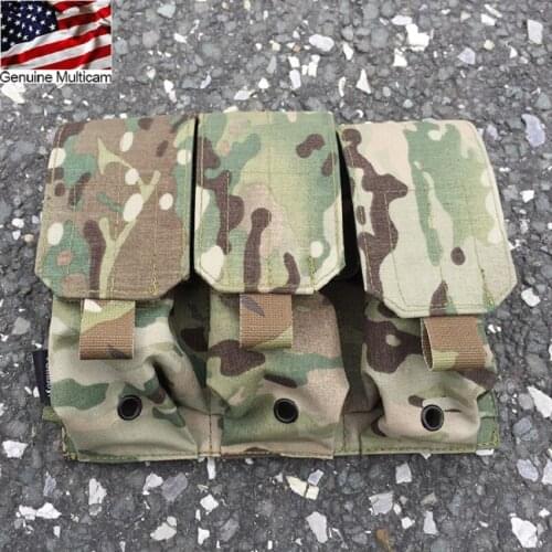 Tactical Camouflage Triple Magazine Pouch Military Army MOLLE Hunting Utility Flashlight Bags Trigeminy Bags