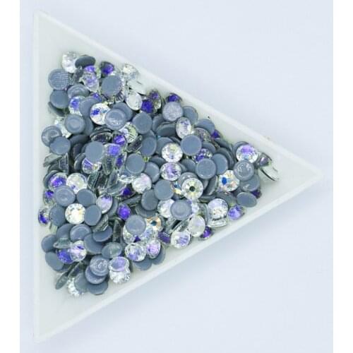 All Sizes Night Sky AB DMC Iron On Rhinestones/Flat Back Nail art Hot Fix Crystal Rhinestones Strass Sewing & Fabric Garment