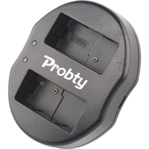 PROBTY DMW-BLC12 DMWBLC12 BLC12 BLC12PP Dual USB Charger for Panasonic Lumix FZ1000 FZ200 FZ300 G5 G6 G7 GH2 DMC-GX8