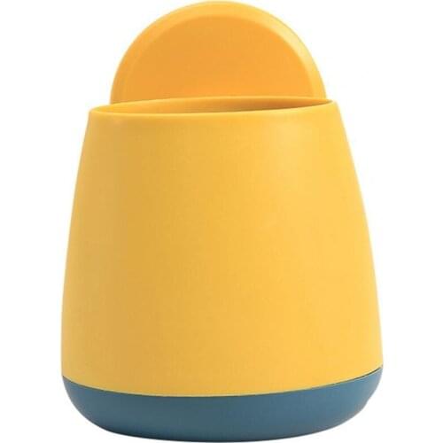 Toothbrush Holder Punch-free Wall Mount PP Home Self Adhesive Toothbrush Stand for Bathroom