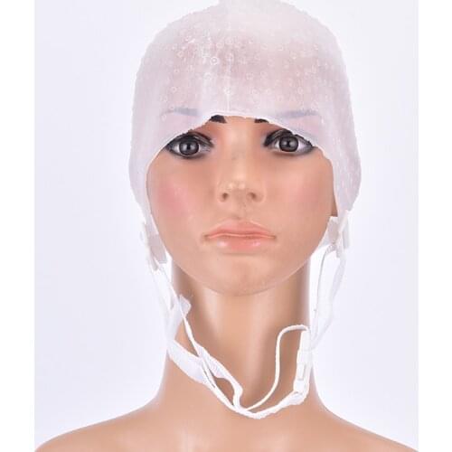 1 Pc Silicone Hair Highlights Cap With Needle Reusable Hair Coloring Cap Hair Dye Hat Hair Styling Tools Barber Accessories