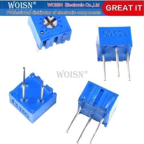 10pcs 3362P-1-101LF 3362P 100 ohm 3362P-1-101 3362P-101 3362 P101 101 Trimpot Trimmer Potentiometer Variable resistor In Stock