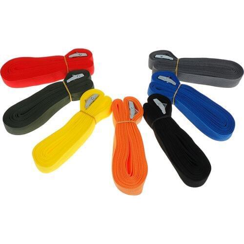 2.5cm*5m Car Tension Rope Auto Car Boat Fixed Strap Luggage Belt With Alloy Buckle Ratchet Tie Luggage Strap Tied