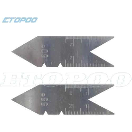 2pcs/set CENTER GAUGE WHIT WORTH 55 degree and 60 degree metric screw thread gage