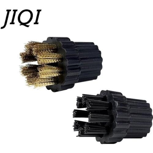 2pcs/set cleaning brush of steam cleaner Plastic Copper material brush suitable for steam cleaning machine 2600W/3000W/3200W