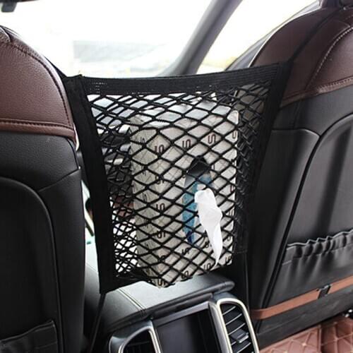 Car seat storage net pocket car car storage seat back bag for Subaru Forester Outback Legacy Impreza XV BRZ
