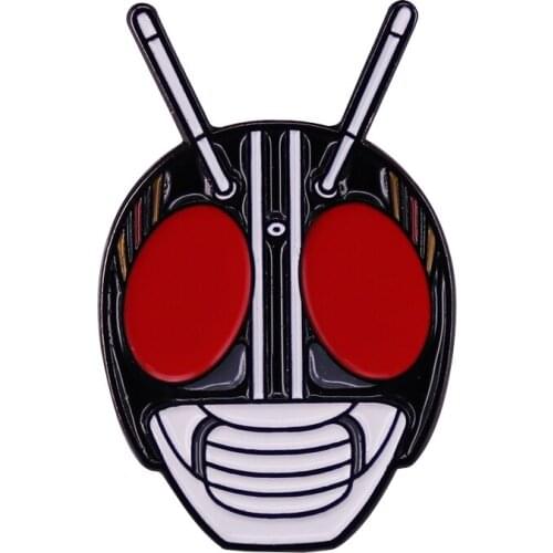 Kamen Rider Black Helmet Badge Lapel Pin Japan Hero Manga Jewelry