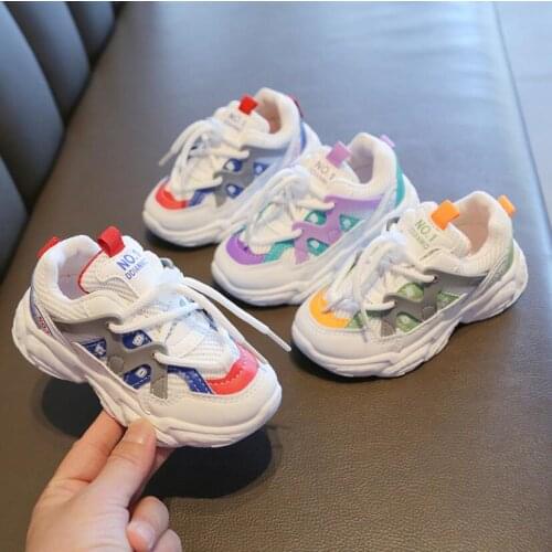 2021 Kids Shoes Baby Shoes Children Sports Shoes For Boys Girls Baby Kids Flats Sneakers Fashion Casual Infant Soft Shoes School