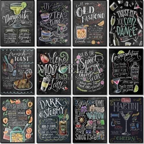 Home Decor Diamond Embroidery Colorful Chalkboard Rhinestones 5D Diy Diamond Painting Full Round Crystals Diamond Mosaic