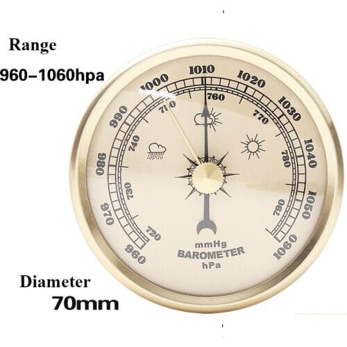 Air Pressure Gauge For Ships Factories Laboratories Families Wall Mounted Home Thermometer Hygrometer Weather Barometer Tools