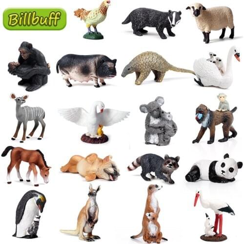 2020 Simulation Wild Jungle Animals Model Plasti Action Figures Orangutan Lion Cub Collection Model Educational toy for children