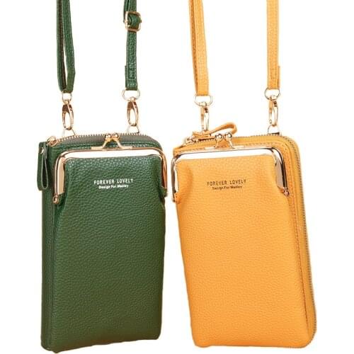 2021 New Fashion Women Wallet Multifunctional Mobile Phone Bag Purses Large Capacity Womens Shoulder Messenger Bag Carteras