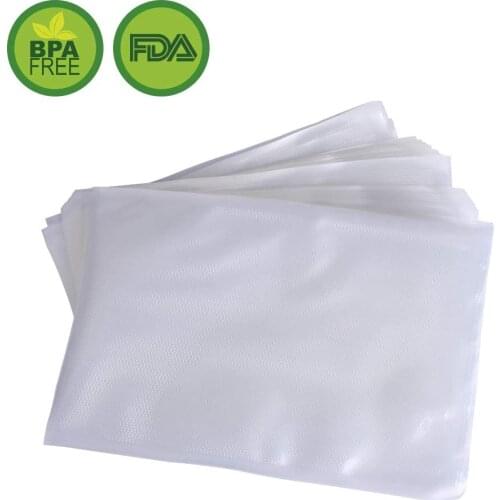 Food Saver Vacuum Sealer Bags with BPA Free Heavy Duty Plastic Food Storage Bags 100pcs