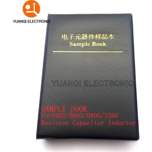 Resistor Capacitor Inductor Blank SMD Components Empty Sample Book For 0402/0603/0805/1206 Electronic Component with 20 pages