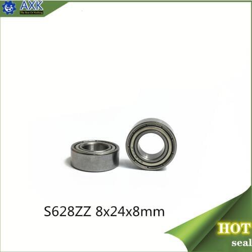 S628ZZ Bearing 8*24*8 mm ( 10PCS ) ABEC-1 440C Roller Stainless Steel S628Z S628 Z ZZ Ball Bearings