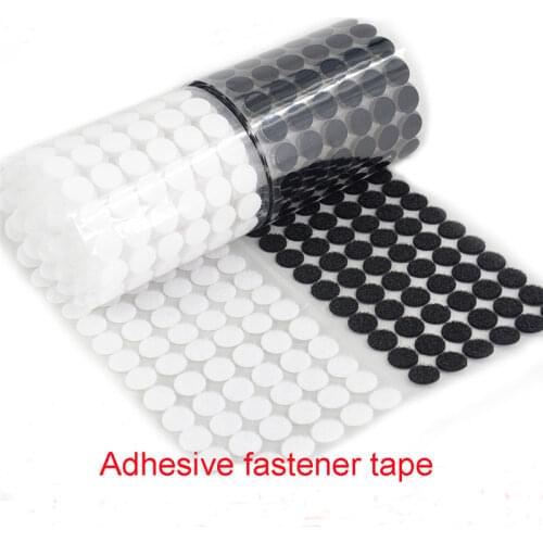 100Pairs Dots Self Adhesive Fastener Tape 10/15/20/25/30mm Disc Velcros Adhesive Strong Glue Magic Sticker Round Coins Hook Loop