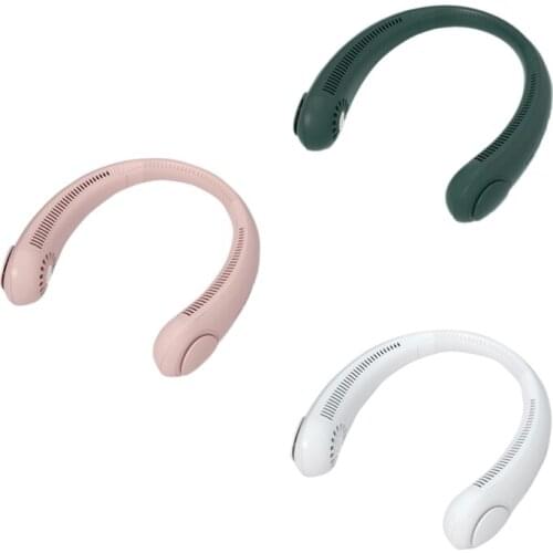 Neck Fan,Portable Wearable USB Powered Hands Free Bladeless Personal Cooling Sport Fan for Office Travel Outdoor