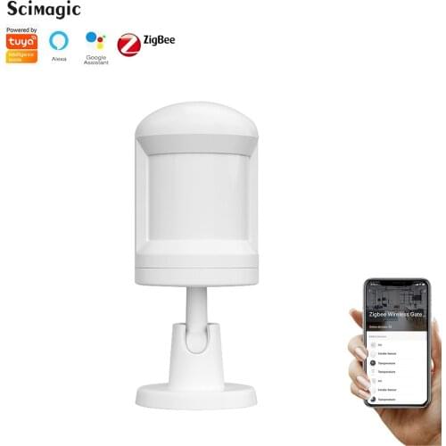 Smart Tuya Zigbee Body Sensor With Foot Stand Motion Detection With Tuya Zigbee Hub Human Body Movement Detect Smart PIR Sensor