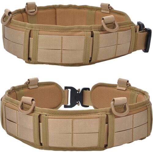 Multi-Purpose Heavy Duty Waist Belt for Outdoor Sports Outdoor Base Tactical Battle Belt Adjustable WHShopping