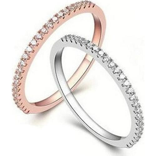 High quality single row Superfine simulation Moissanite Six-claw Single drill marry propose Womans ring Free shipping JZ 002