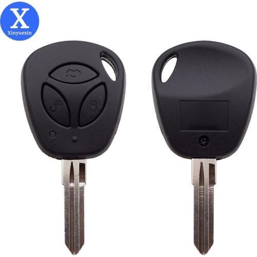 XinYueXin 3 Buttons Replacement Car Key Shell for Lada Vesta Granta Priora Kalina Uncut Blade Blank Remote Key Case
