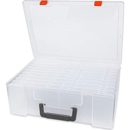 Photo Storage Box 4x6Inch, 18 Inner Photo Case Large Photo Organizer Acid-Free Photo Box Storage Photo Keeper Photo Case